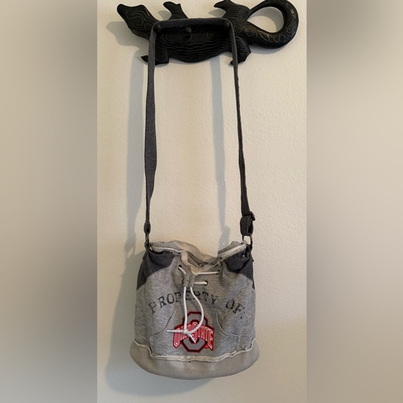 FAN-dom Handbags - The Ohio State Gray Shoulder Bag